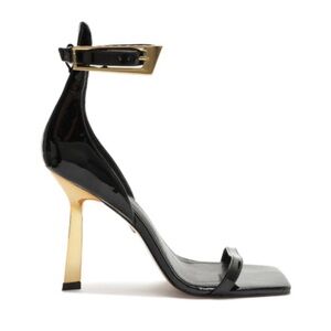 Brand new black square toe hells